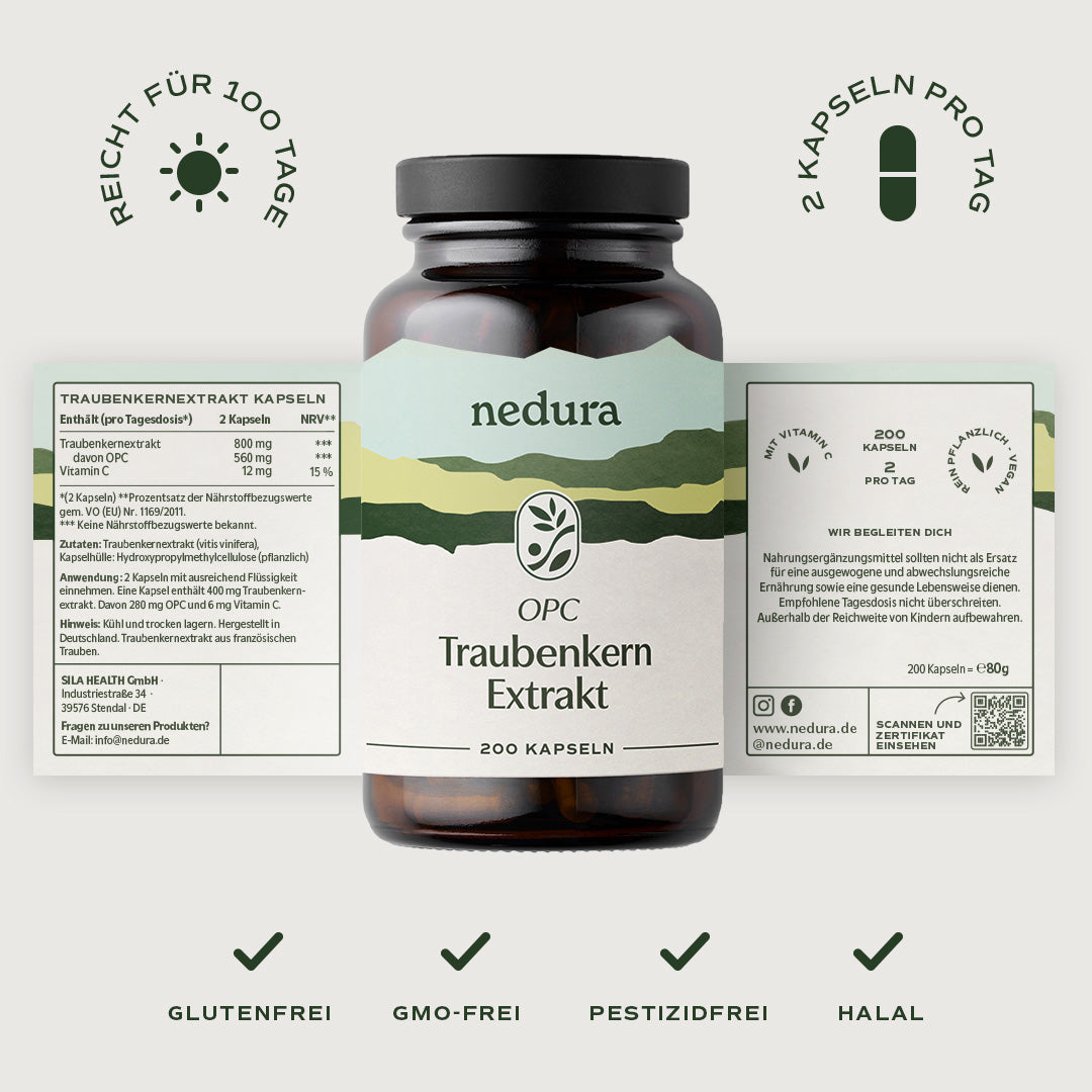 OPC Traubenkernextrakt - 200 Kapseln