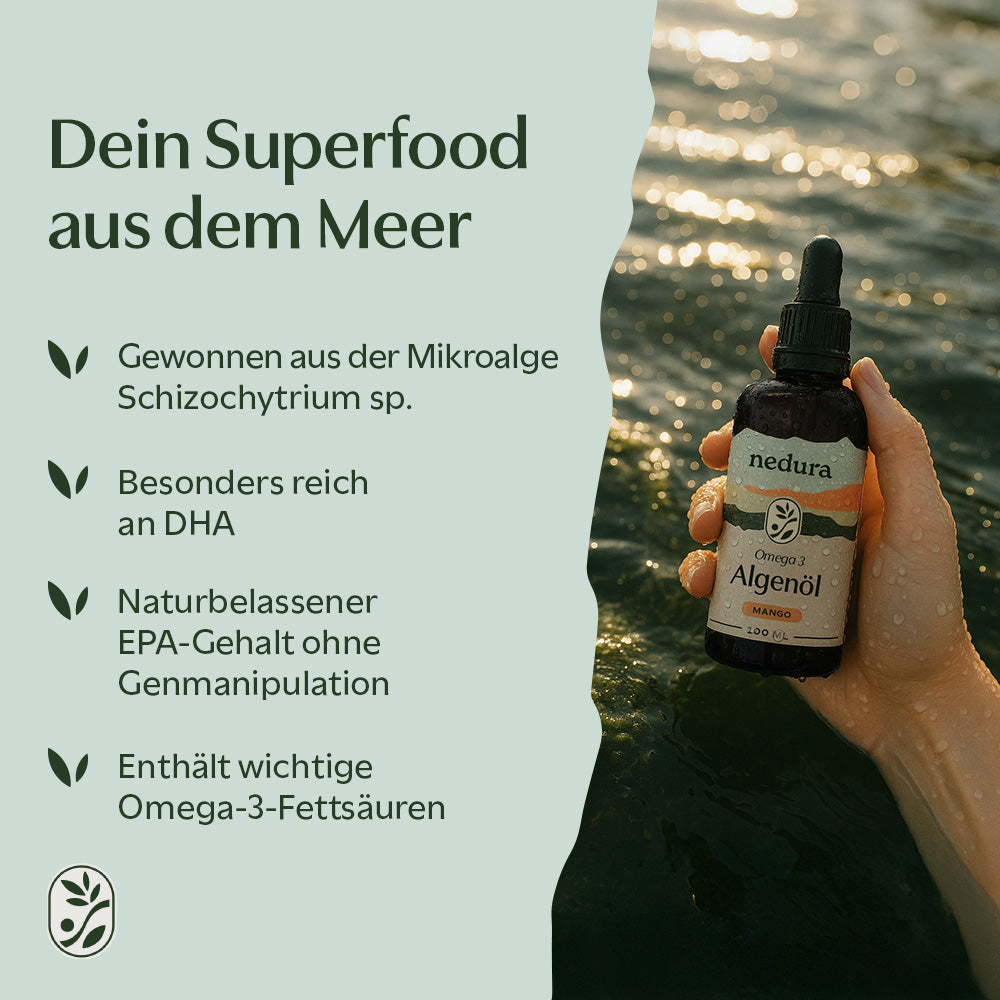 Omega 3 Algenöl Mango - 100 ml