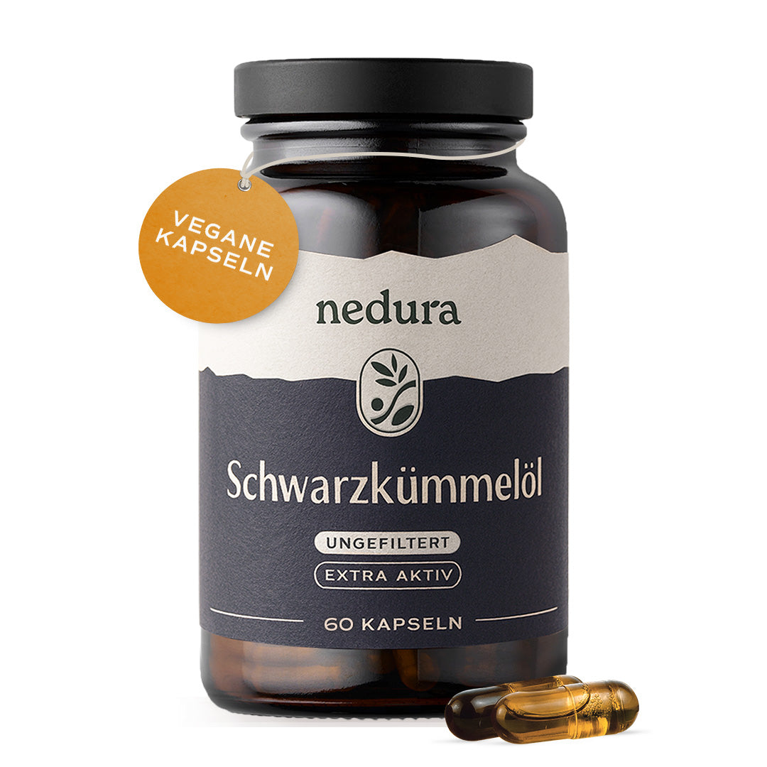 Schwarzkümmelöl Kapseln extra aktiv ungefiltert
