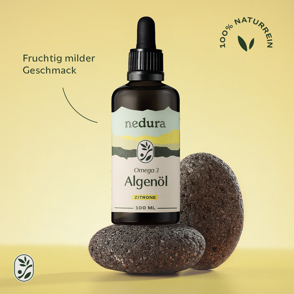 Omega 3 Algenöl Zitrone - 100 ml