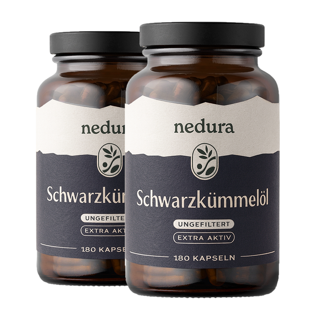 2x Nedura | Extra Aktiv Schwarzkümmelöl Kapseln