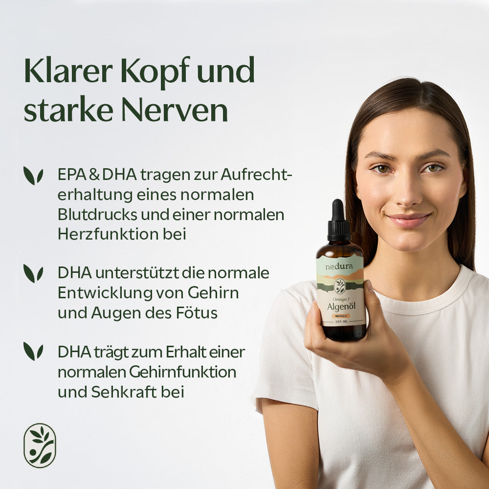 Omega 3 Algenöl Mango - 100 ml