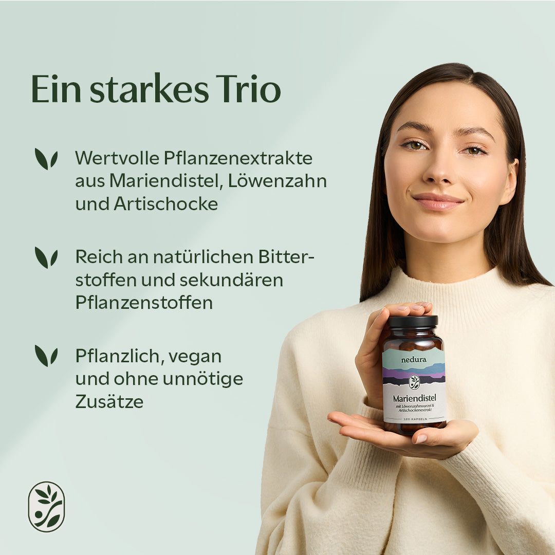 Mariendistel mit Löwenzahnwurzel & Artischockenextrakt