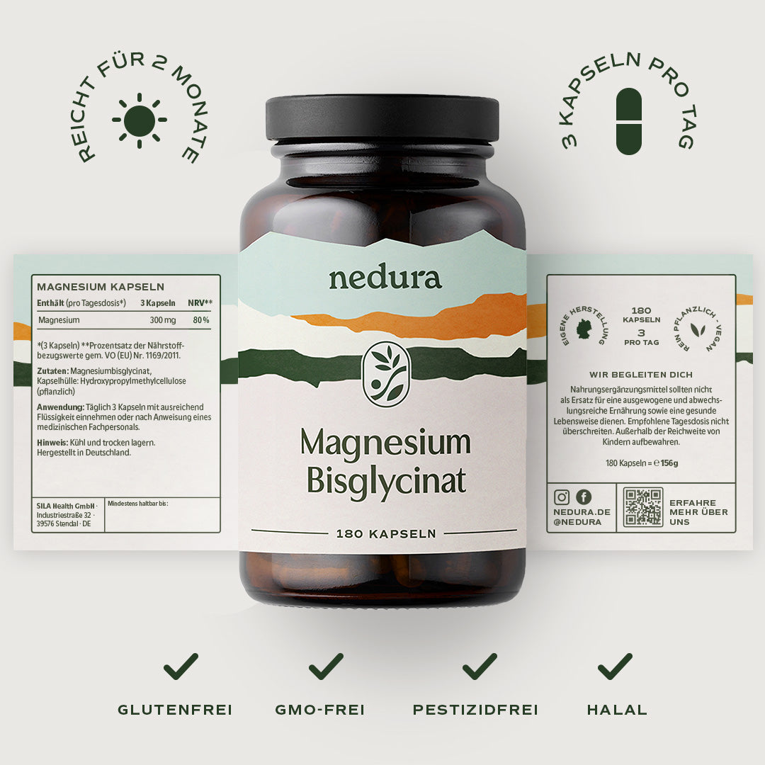 Magnesium Bisglycinat - 180 Kapseln