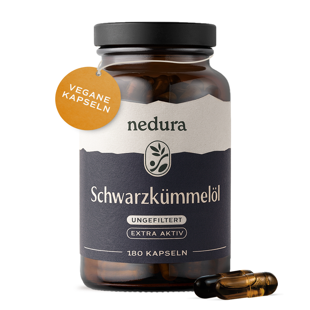 Schwarzkümmelöl Kapseln extra aktiv ungefiltert