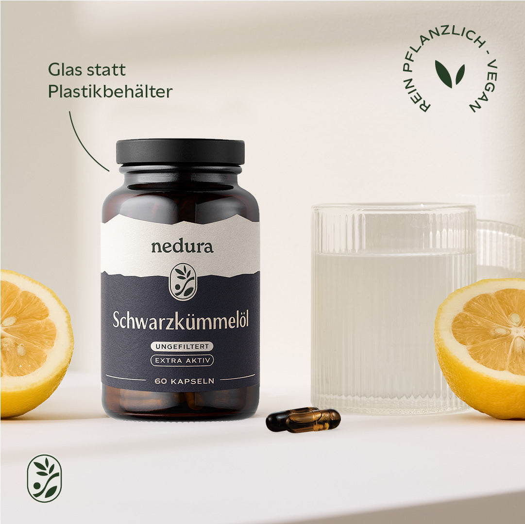 Schwarzkümmelöl Kapseln extra aktiv ungefiltert