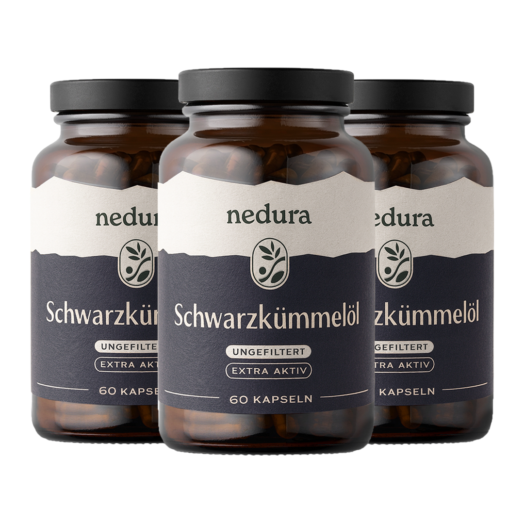 Schwarzkümmelöl Kapseln extra aktiv ungefiltert